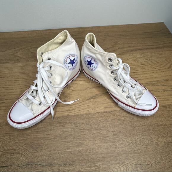 Converse Chuck Taylor All Star Lux Hi High Hidden Heel Wedge White Women’s 8.5 - Picture 3 of 12